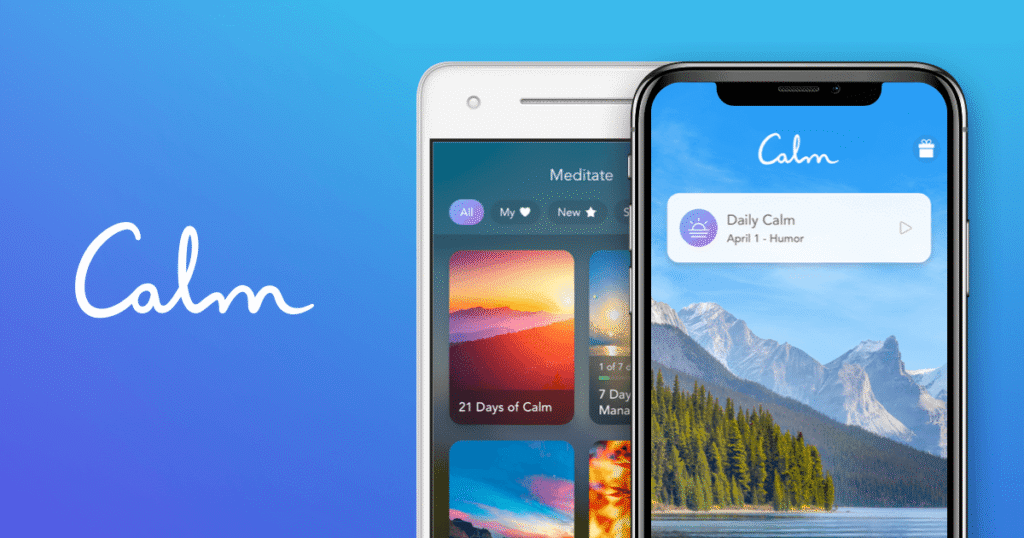 Application Calm pour le sommeil