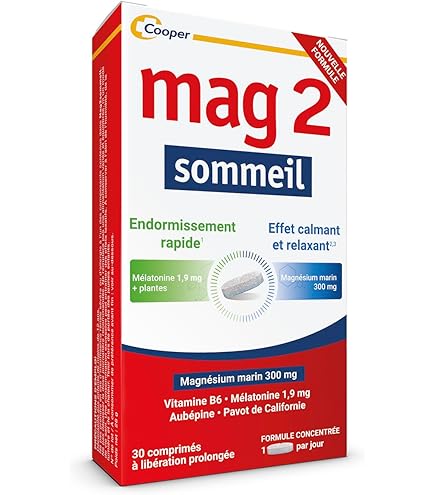 Mag 2 Sommeil complement magnesium melatonine