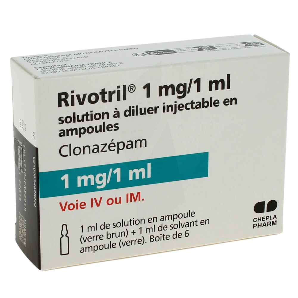 Rivotril clonazepam benzodiazepine
