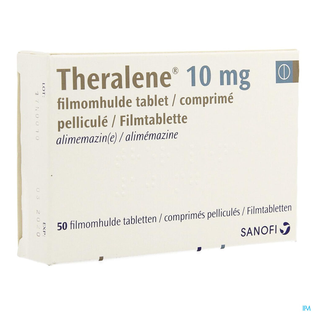 Theralene alimémazine antihistaminique